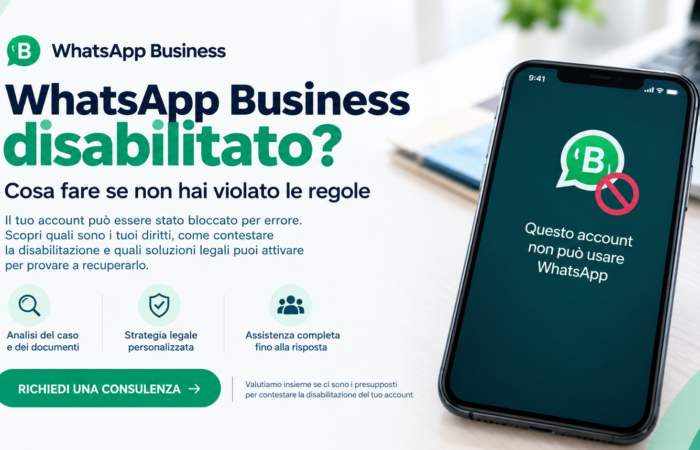 WhatsApp Business bloccato o disabilitato per spam? Come recuperare l’account e tutelare la tua attività